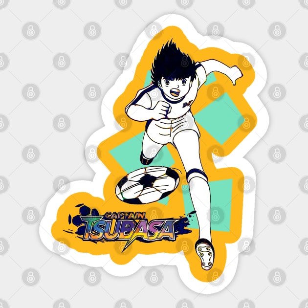 Captain Tsubasa Popart Sticker by masnono